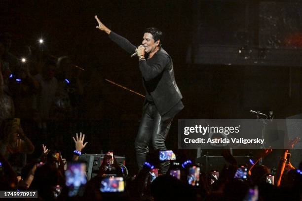 Chayanne performs onstage during the 2023 iHeart Fiesta Latina at Kaseya Center on October 21, 2023 in Miami, Florida.