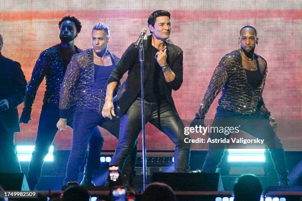 Chayanne performs onstage during the 2023 iHeart Fiesta Latina at Kaseya Center on October 21, 2023 in Miami, Florida.