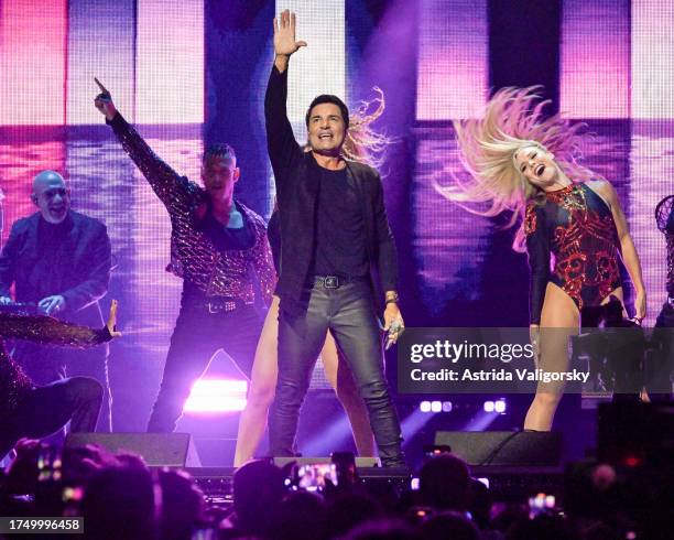 Chayanne performs onstage during the 2023 iHeart Fiesta Latina at Kaseya Center on October 21, 2023 in Miami, Florida.