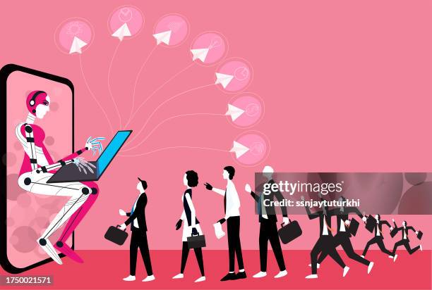 artificial intelligence in the public domain , - domain stock illustrations