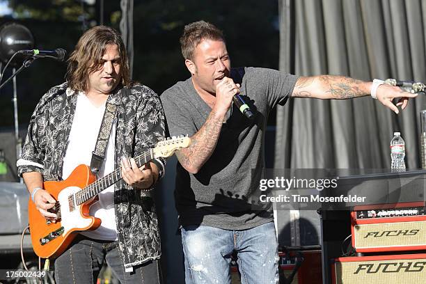 Uncle Kracker performs at Shoreline Amphitheatre on July 28, 2013 in Mountain View, California.