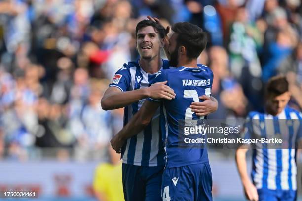 Igor Matanovic of Karlsruher SC celebrates after scoring his team`s... News  Photo - Getty Images