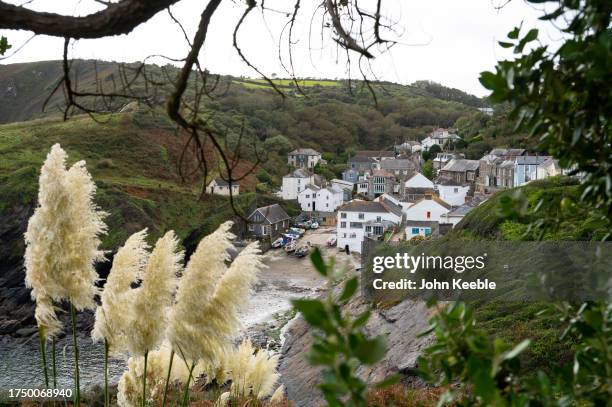 General view of the small fishing village on September 17, 2023 in Portloe, England.