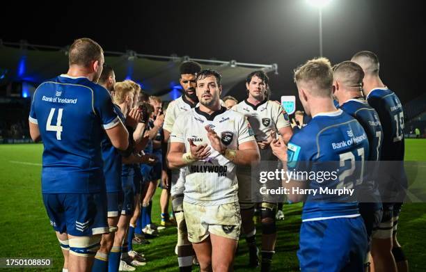 Dublin , Ireland - 28 October 2023; Hollywoodbets Sharks captain Francois Venter after his side's defeat in the United Rugby Championship match...