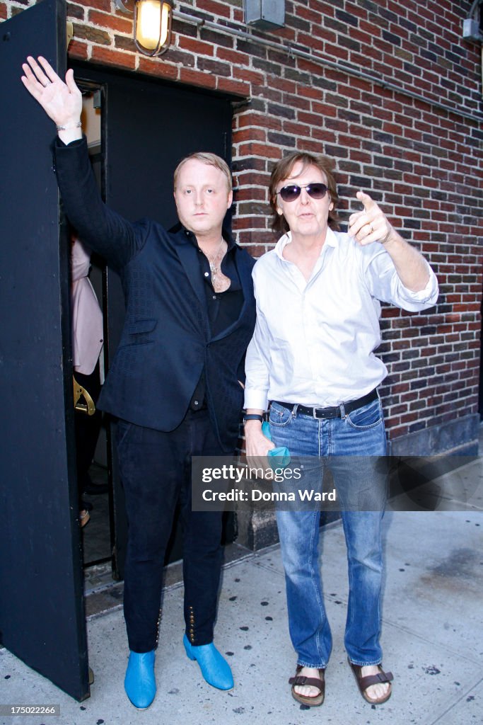 Celebrities Visit "Late Show With David Letterman" - July 29, 2013