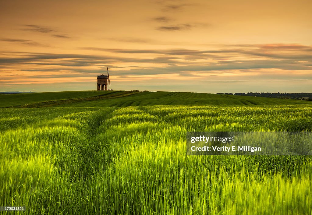 Solstice Sunset over Chesterton Windmill