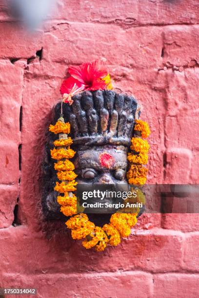 parvati statue in kathmandu - altar stock pictures, royalty-free photos & images