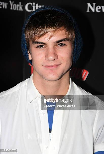 Cole Pendery of the group IM5 visits Planet Hollywood Times Square on July 29, 2013 in New York City.