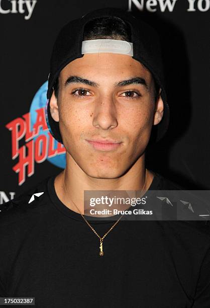 Gabe Morales of the group IM5 visits Planet Hollywood Times Square on July 29, 2013 in New York City.