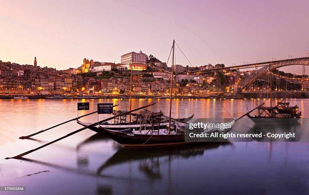 Sunset Douro river (Oporto)