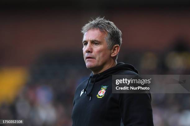 Phil Parkinson, Wrexham manager looks onduring the Sky Bet League 2 match between Notts County and Wrexham at Meadow Lane, Nottingham on Saturday...