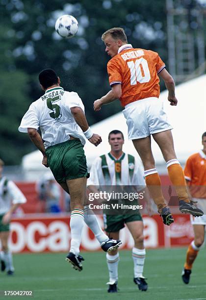 Dennis Bergkamp of the Netherlands during the World Cup 1994 match between Ireland and The Netherlands on july 4, 1994 in Orlando, Florida, United...