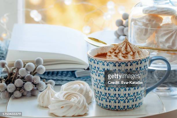 hot chocolate - icing border stock pictures, royalty-free photos & images
