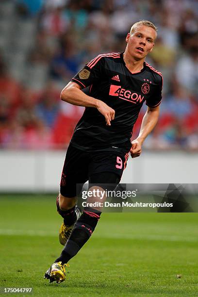 Kolbeinn Sigthorsson of Ajax in action during the Johan Cruyff Shield match between AZ Alkmaar and Ajax Amsterdam at the Amsterdam Arena on July 27,...