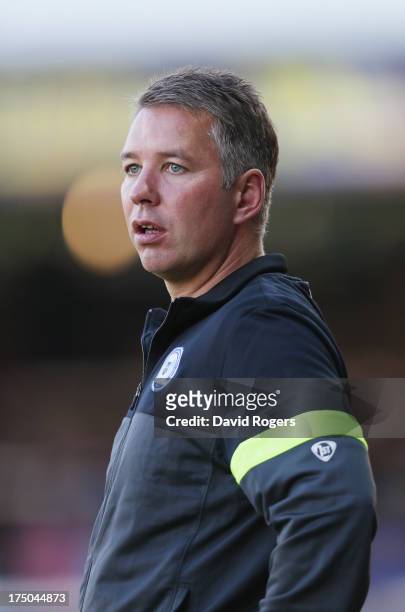 Darren Ferguson, the Peterborough United manager, looks on during the pre season friendly match between Peterborough United and Hull City at London...