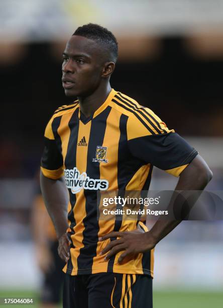 Maynor Figueroa of Hull City looks on during the pre season friendly match between Peterborough United and Hull City at London Road Stadium on July...