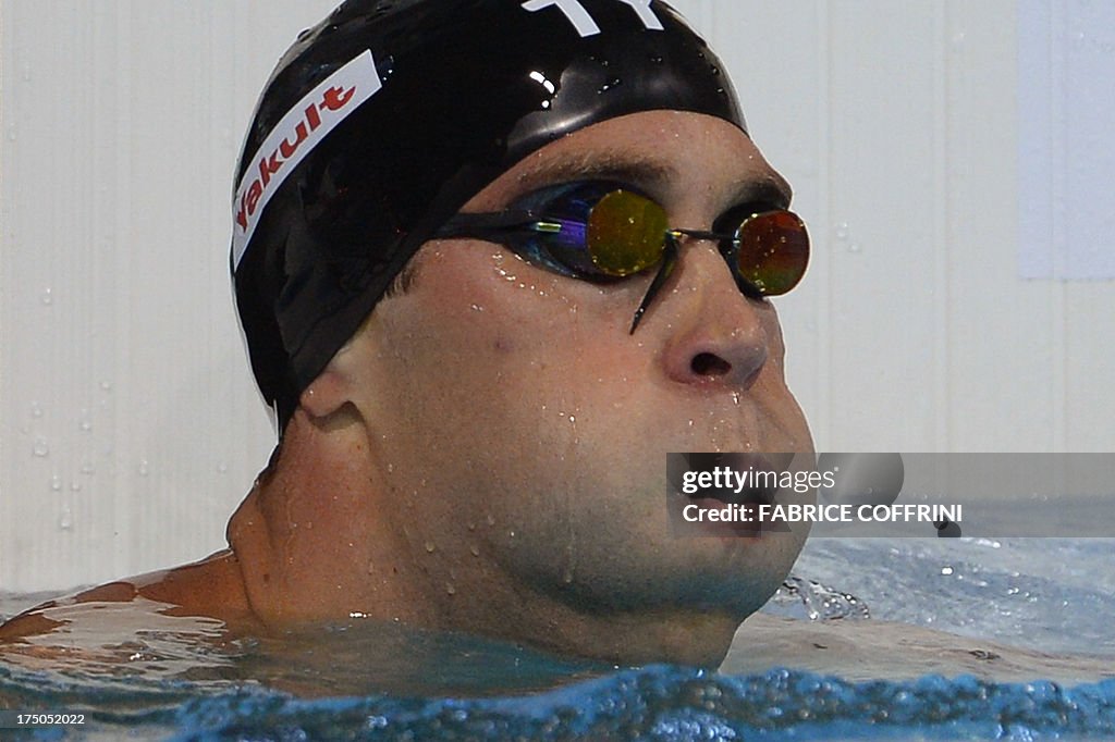 Matt Gevers US swimmer Matt Grevers reacts after winning the final of the men's ...