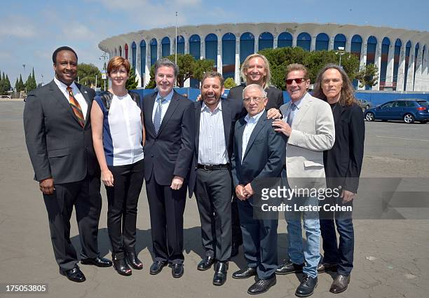 Mayor of Inglewood James T. Butts, Jr. Melissa Ormond, President, MSG Entertainment, The Madison Square Garden Company, Hank J. Ratner, President and...