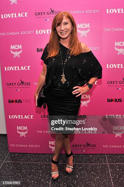 Designer Nicole Miller attends The Cinema Society and MCM with Grey Goose screening of Radius TWC's "Lovelace" at MoMA on July 30, 2013 in New York...