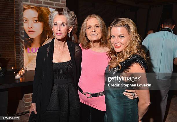 Catherine MacKinnon, Gloria Steinem, and Heidi Jo Markel attend The Cinema Society and MCM with Grey Goose screening of Radius TWC's "Lovelace" After...