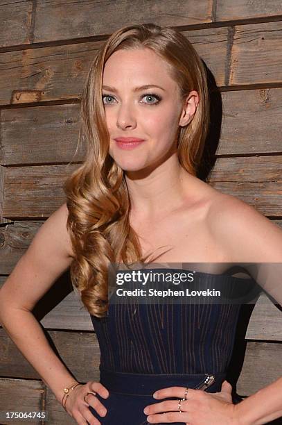 Actress Amanda Seyfried attends The Cinema Society and MCM with Grey Goose screening of Radius TWC's "Lovelace" After Party at Refinery Hotel on July...