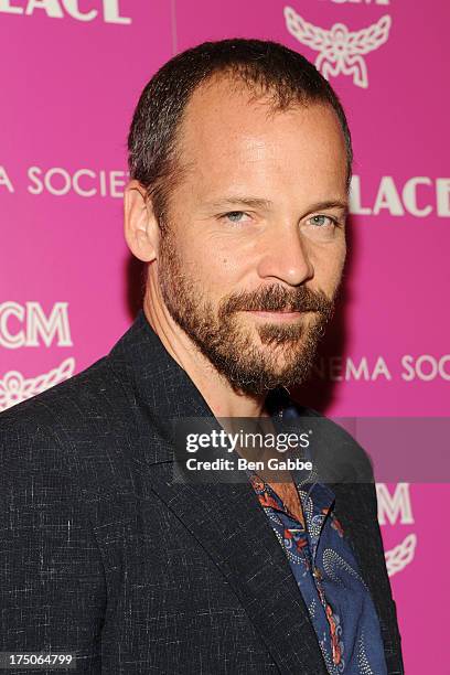 Actor Peter Sarsgaard attends The Cinema Society and MCM with Grey Goose host a screening of Radius TWC's "Lovelace" at The Museum of Modern Art on...