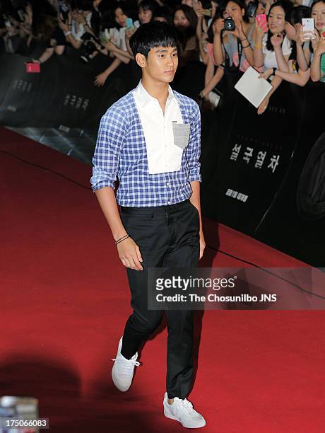 Kim Soo-Hyun attends the 'Snowpiercer' premiere & red carpet at Time Square on July 29, 2013 in Seoul, South Korea.