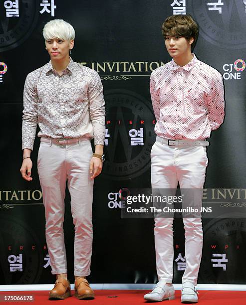 SHINee attend the 'Snowpiercer' premiere & red carpet at Time Square on July 29, 2013 in Seoul, South Korea.