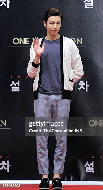 Lee Hyun-Woo attends the 'Snowpiercer' premiere & red carpet at Time Square on July 29, 2013 in Seoul, South Korea.