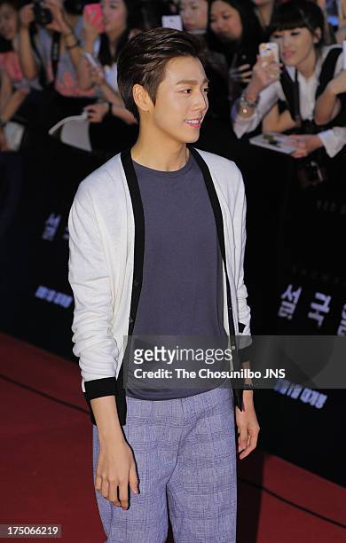 Lee Hyun-Woo attends the 'Snowpiercer' premiere & red carpet at Time Square on July 29, 2013 in Seoul, South Korea.