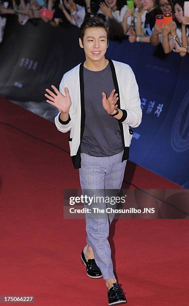 Lee Hyun-Woo attends the 'Snowpiercer' premiere & red carpet at Time Square on July 29, 2013 in Seoul, South Korea.