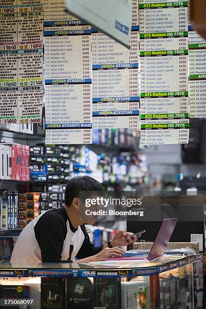 8,055 Man Behind Computer Laptop Stock Photos, High-Res Pictures, and ...