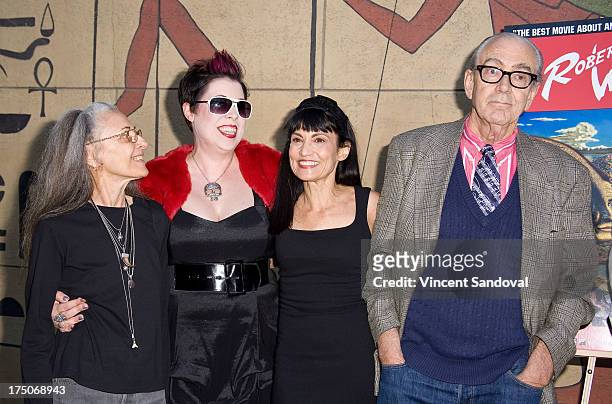 Suzanne Williams, director Mary C Reese, writer Nancye Ferguson and painter Robert Williams attend the "Mr. Bitchin" screening and signing at...