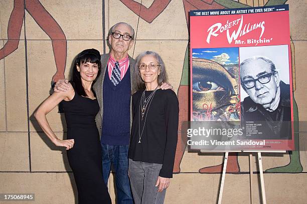Writer Nancye Ferguson, painter Robert Williams and Suzanne Williams attend the "Mr. Bitchin" screening and signing at American Cinematheque's...