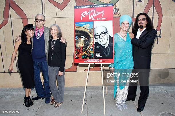 Producer Nancye Ferguson, artist Robert Williams, Susan Williams, Peggy DiCaprio and George Dicaprio attend the screening of "Robert Williams Mr....