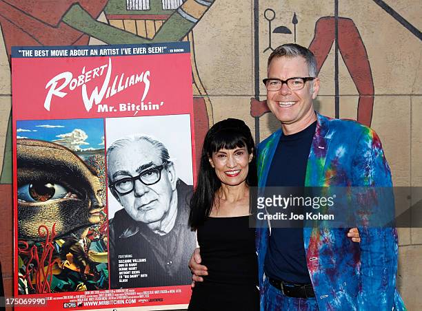 Producer Nancye Ferguson and humorist Charles Phoenix attend the screening of "Robert Williams Mr. Bitchin" at American Cinematheque's Egyptian...