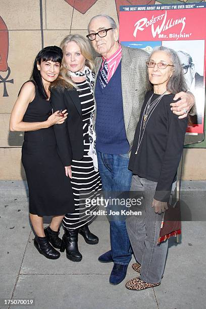 Producer Nancye Ferguson, actress Beverly D'Angelo, artist Robert Williams and Susan Williams attend the screening of "Robert Williams Mr. Bitchin"...