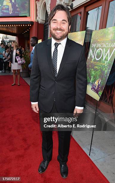 Director James Ponsoldt arrives to a screening of A24's "The Spectacular Now" at the Vista Theatre on July 30, 2013 in Los Angeles, California.