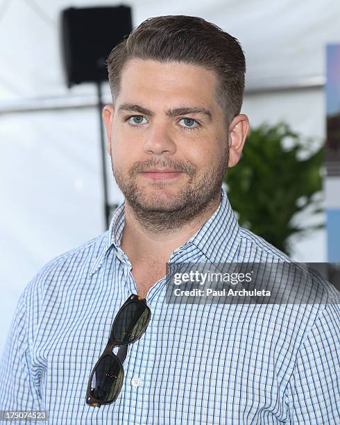 Personality Jack Osbourne attends the Madison Square Garden company announcement of the revitalization of the Forum at The Forum on July 30, 2013 in...