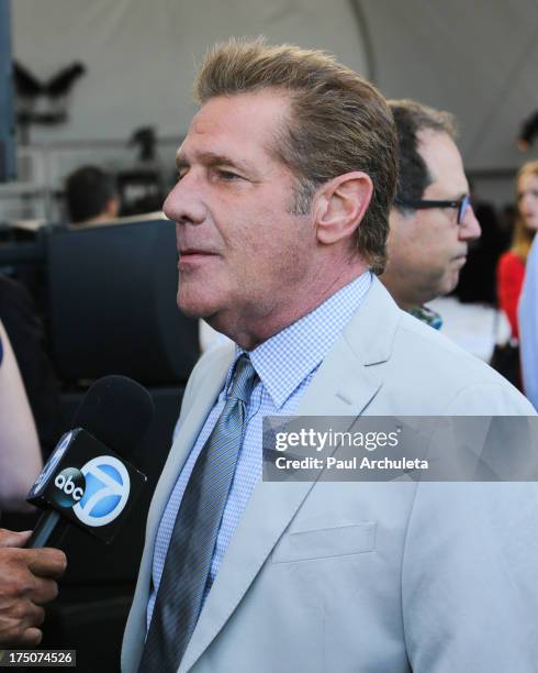 Glenn Frey of rock band the Eagles attends the Madison Square Garden company announcement of the revitalization of the Forum at The Forum on July 30,...