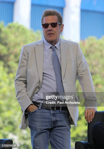 Glenn Frey of rock band the Eagles attends the Madison Square Garden company announcement of the revitalization of the Forum at The Forum on July 30,...