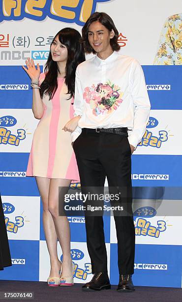 Yu-Ra of Girls Day and Lee Hyun-Jae attend the MBC every1 'Reckless... News  Photo - Getty Images
