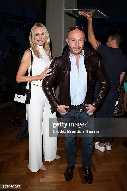 Charlotte Dawson and Alex Perry arrive at the David Jones Spring/Summer 2013 Collection Launch at David Jones Elizabeth Street on July 31, 2013 in...