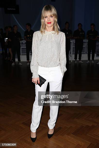 Actress Alyssa McClelland arrives at the David Jones Spring/Summer 2013 Collection Launch at David Jones Elizabeth Street on July 31, 2013 in Sydney,...