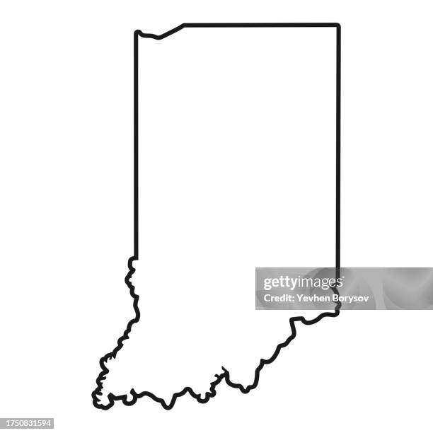 150 Indiana Map With Cities Stock Photos, High-Res Pictures, and Images ...