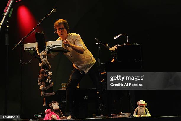 Ben Folds of The Ben Folds Five performs when the Barenaked Ladies headline a benefit concert for Celebrate Brooklyn! at the Prospect Park Bandshell...