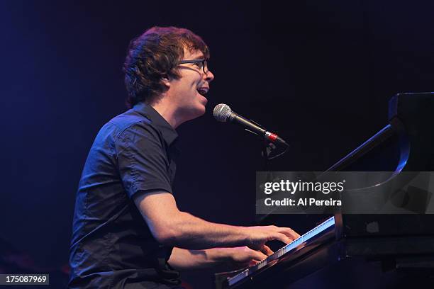 Ben Folds of The Ben Folds Five performs when the Barenaked Ladies headline a benefit concert for Celebrate Brooklyn! at the Prospect Park Bandshell...