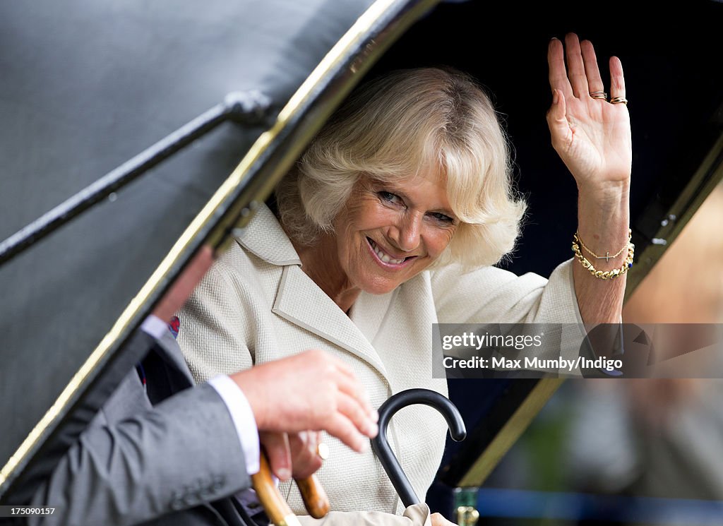 The Prince Of Wales & Duchess Of Cornwall Visit The Sandringham Flower Show