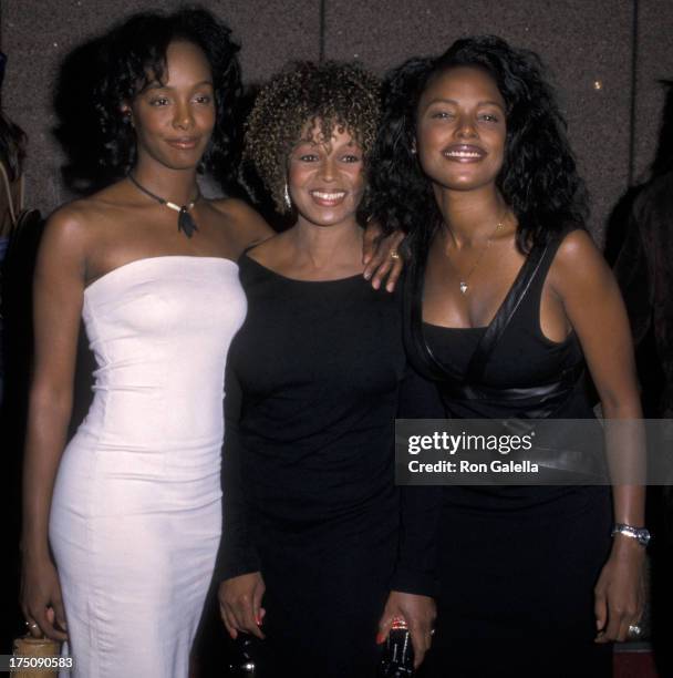 Yashi Brown, Rebbie Jackson and Stacy Jackson attend "Michael Jackson - 30th Anniversary Celebration" on September 7, 2001 at Madison Square Garden...