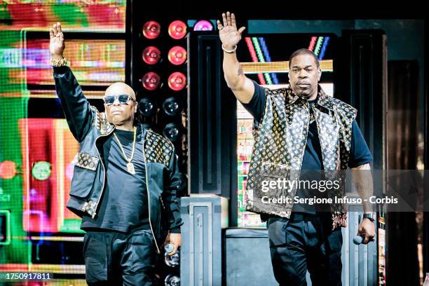 Spliff Star and Busta Rhymes perform at Mediolanum Forum of Assago on October 22, 2023 in Milan, Italy.